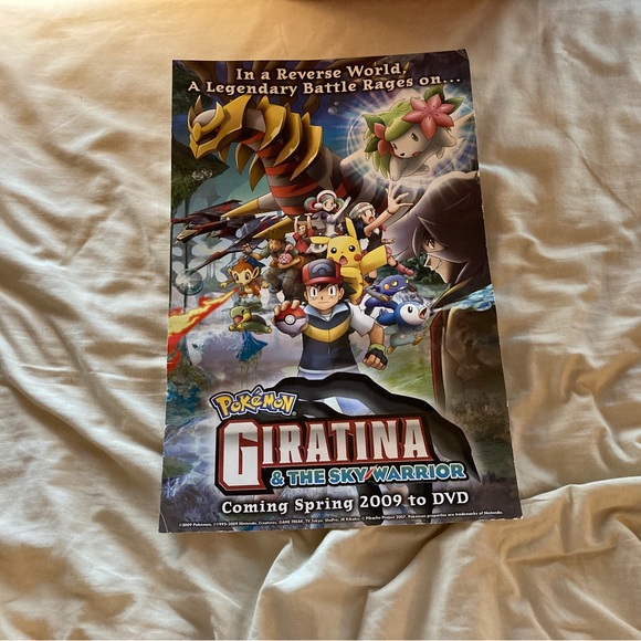 Rare 2009 Pokemon Giratina & The Sky Warrior 11x17 DVD Promotional Movie Poster - Picture 2 of 2